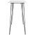 Set mobilier de bar, 5 piese, alb și negru GartenMobel Dekor