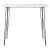 Set mobilier de bar, 5 piese, alb și negru GartenMobel Dekor