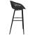 Set mobilier de bar, 5 piese, alb și negru GartenMobel Dekor