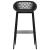 Set mobilier de bar, 5 piese, alb și negru GartenMobel Dekor