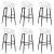 Set mobilier de bar, 7 piese, alb GartenMobel Dekor