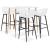 Set mobilier de bar, 5 piese, alb GartenMobel Dekor