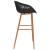 Set mobilier de bar, 5 piese, alb și negru GartenMobel Dekor