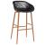 Set mobilier de bar, 5 piese, alb și negru GartenMobel Dekor