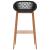 Set mobilier de bar, 5 piese, alb și negru GartenMobel Dekor