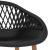 Set mobilier de bar, 5 piese, alb și negru GartenMobel Dekor