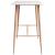 Set mobilier de bar, 5 piese, alb și negru GartenMobel Dekor