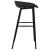 Set mobilier de bar, 5 piese, alb și negru GartenMobel Dekor