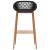 Set mobilier de bar, 5 piese, negru GartenMobel Dekor