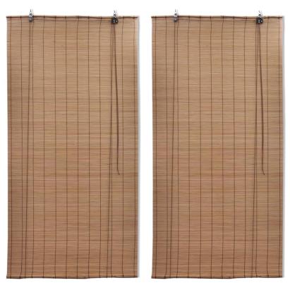 Jaluzele din bambus tip rulou, 2 buc., maro, 150 x 220 cm GartenMobel Dekor
