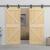Ușă glisantă cu set feronerie, 80 x 210 cm, lemn masiv de pin GartenMobel Dekor