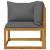 Set mobilier de grădină cu perne, 5 piese, lemn masiv acacia GartenMobel Dekor