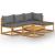 Set mobilier de grădină cu perne, 5 piese, lemn masiv acacia GartenMobel Dekor