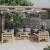 Set mobilier grădină cu perne, 9 piese, lemn masiv acacia	 GartenMobel Dekor
