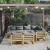 Set mobilier grădină cu perne, 10 piese, lemn masiv de acacia GartenMobel Dekor