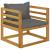 Set mobilier grădină cu perne, 10 piese, lemn masiv de acacia GartenMobel Dekor