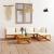 Set mobilier grădină cu perne, 6 piese, crem, lemn masiv acacia GartenMobel Dekor