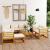 Set mobilier grădină cu perne 10 piese crem lemn masiv acacia GartenMobel Dekor