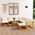 Set mobilier grădină cu perne 11 piese crem lemn masiv acacia GartenMobel Dekor