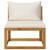 Set mobilier de grădină cu perne crem, 7 piese, lemn de acacia GartenMobel Dekor
