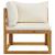 Set mobilier de grădină cu perne crem, 7 piese, lemn de acacia GartenMobel Dekor