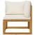 Set mobilier grădină cu perne, 7 piese, crem, lemn masiv acacia GartenMobel Dekor