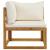Set mobilier grădină cu perne, 7 piese, crem, lemn masiv acacia GartenMobel Dekor