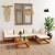 Set mobilier grădină cu perne, 6 piese, crem, lemn masiv acacia GartenMobel Dekor