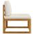 Set mobilier grădină cu perne, 4 piese, crem, lemn masiv acacia GartenMobel Dekor