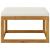 Set mobilier grădină cu perne, 4 piese, crem, lemn masiv acacia GartenMobel Dekor