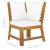 Set mobilier de grădină cu perne crem 4 piese lemn masiv acacia GartenMobel Dekor