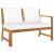 Set mobilier de grădină cu perne crem 4 piese lemn masiv acacia GartenMobel Dekor