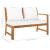 Set mobilier de grădină cu perne crem 4 piese lemn masiv acacia GartenMobel Dekor