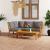 Set mobilier de grădină cu perne, 4 piese, lemn masiv de acacia GartenMobel Dekor