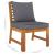 Set mobilier de grădină cu perne, 4 piese, lemn masiv de acacia GartenMobel Dekor
