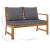 Set mobilier de grădină cu perne, 4 piese, lemn masiv de acacia GartenMobel Dekor