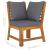 Set mobilier de grădină cu perne, 4 piese, lemn masiv de acacia GartenMobel Dekor