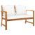 Set mobilier de grădină, cu perne, 3 piese, lemn masiv acacia GartenMobel Dekor