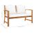 Set mobilier de grădină, cu perne, 3 piese, lemn masiv acacia GartenMobel Dekor