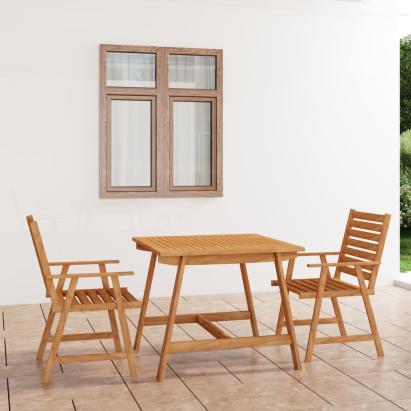 Set mobilier grădină, 3 piese, lemn masiv de acacia GartenMobel Dekor