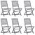 Set mobilier de grădină, 7 piese, gri, lemn masiv de acacia GartenMobel Dekor
