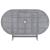 Set mobilier de grădină, 7 piese, gri, lemn masiv de acacia GartenMobel Dekor