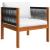 Set mobilier grădină cu perne, crem, 6 piese, lemn masiv acacia GartenMobel Dekor