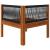 Set mobilier grădină cu perne, crem, 6 piese, lemn masiv acacia GartenMobel Dekor