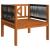Set mobilier grădină cu perne, crem, 6 piese, lemn masiv acacia GartenMobel Dekor