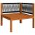 Set mobilier grădină cu perne, crem, 6 piese, lemn masiv acacia GartenMobel Dekor
