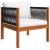 Set mobilier grădină cu perne crem, 7 piese, lemn masiv acacia GartenMobel Dekor