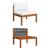 Set mobilier grădină cu perne crem, 11 piese, lemn masiv acacia GartenMobel Dekor