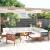 Set mobilier grădină cu perne crem, 12 piese, lemn masiv acacia GartenMobel Dekor