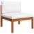 Set mobilier grădină cu perne 12 piese crem lemn masiv acacia GartenMobel Dekor